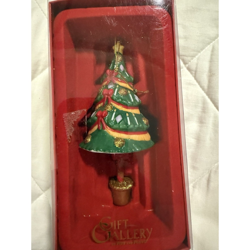 Fitz And Floyd Christmas Ornament Nutcracker Christmas Tree Bell - Picture 2 of 5